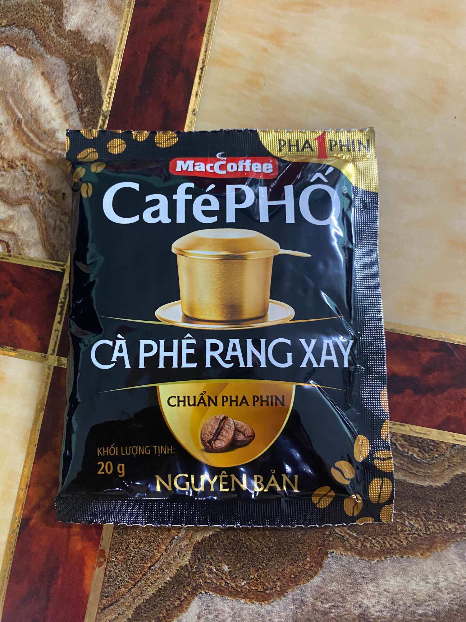 10 gói cà phê rang xay phố pha phin