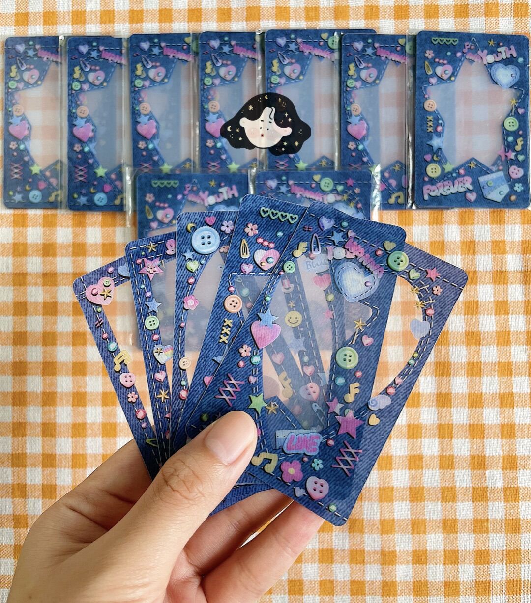 Frame Card Khung Ảnh Trang Trí Photocard Idol/Anime Có Seal Style Y2K
