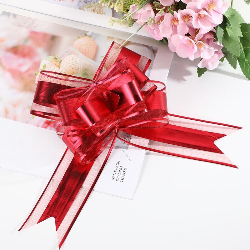 nơ rút voan bản 5cm. 1 túi 10 cái