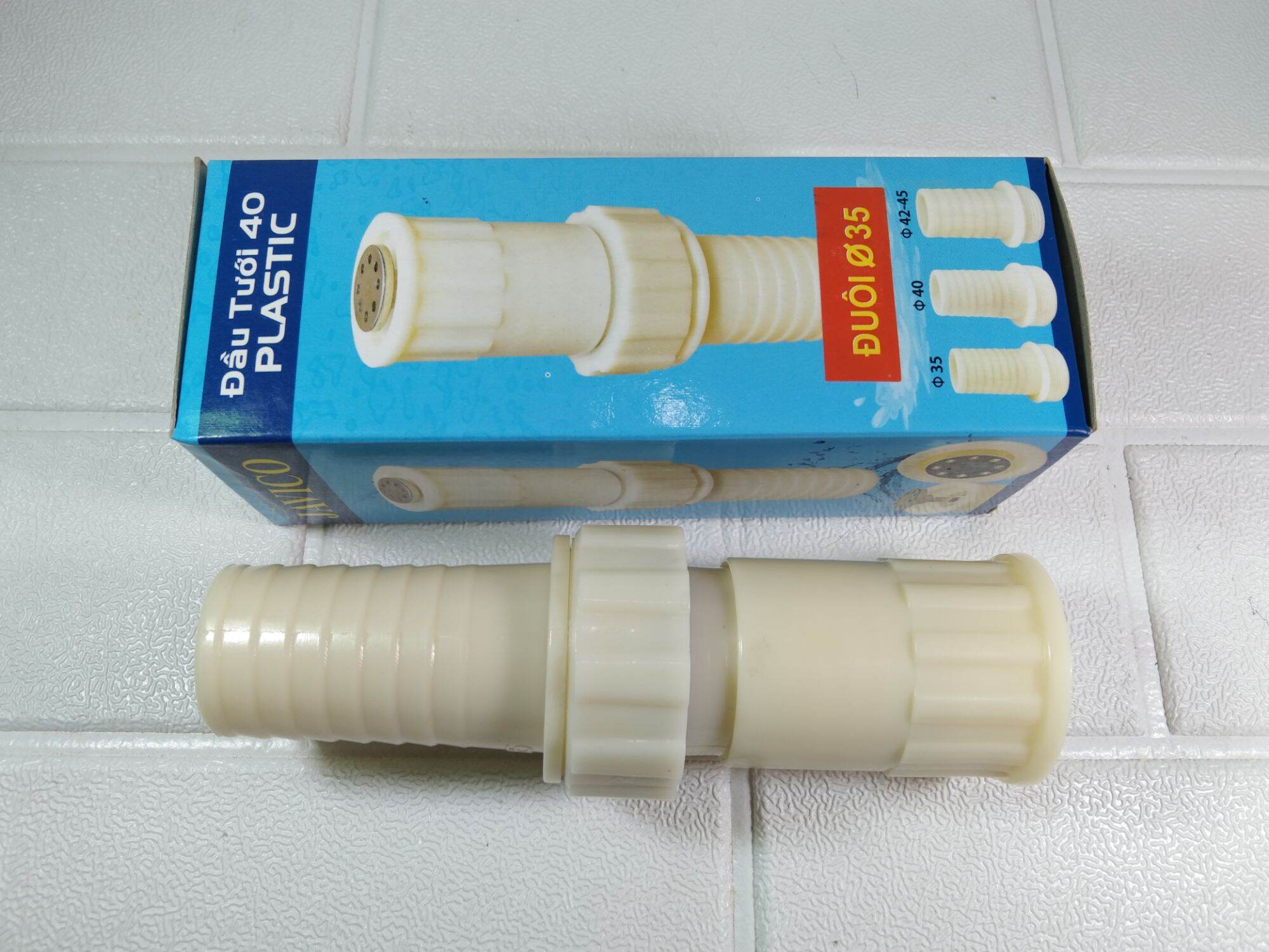 Đầu tưới phun mưa nông nghiệp cầm tay Javico Nhựa 40mm - Đầu Vòi tưới - Béc tưới cây gắn ống  điều chỉnh xa gần -  Tưới cây, xịt chuồng trại