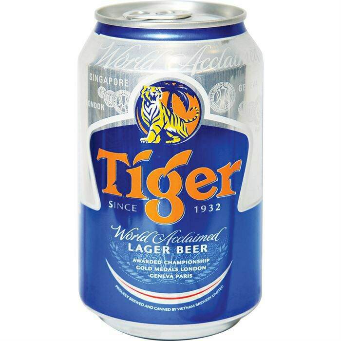 1 lon bia tiger/ heineken không cồn 330ml. date 05/2022