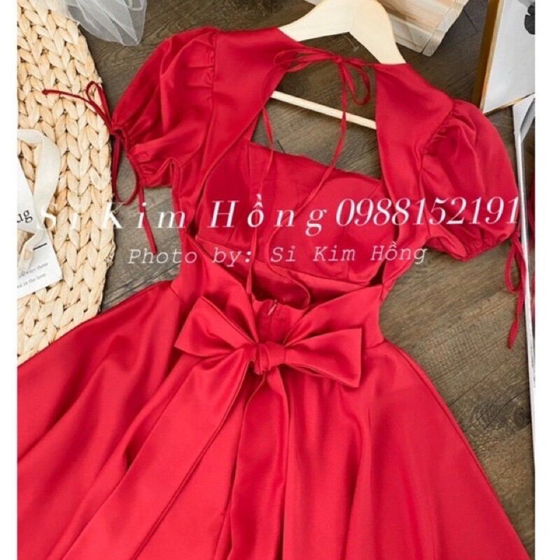 [HCM]Đầm Nơ Lưng #Bigsize 60=>90KG