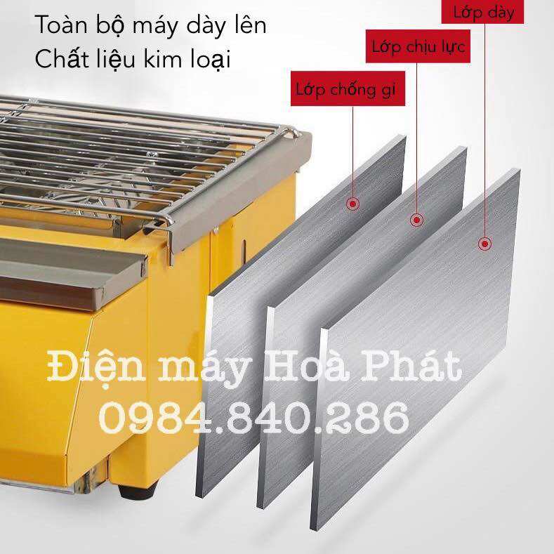 Bếp nướng gas 8 họng đốt dài