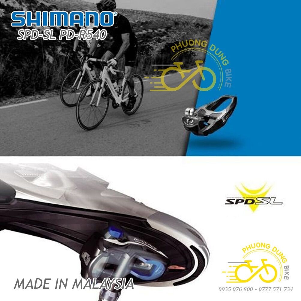 Pedan (bàn đạp) can xe đạp SHIMANO PD R540