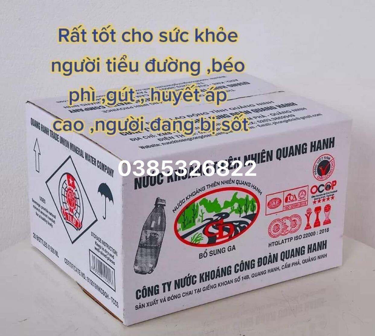 THÙNG KHOÁNG QUANG HANH 20CHAI CÔNG ĐOÀN