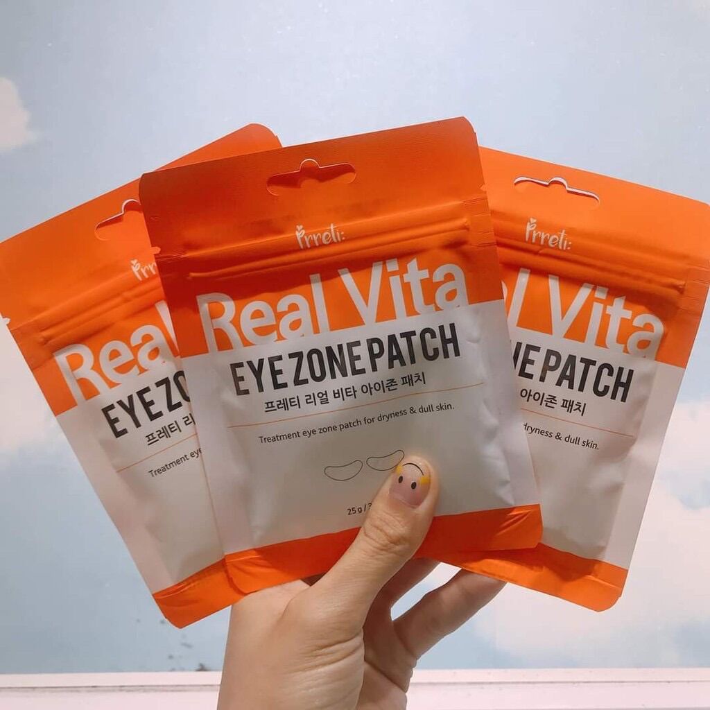 Gói 30 miếng mặt nạ mắt Pretti Real Vita Eyezone Patch