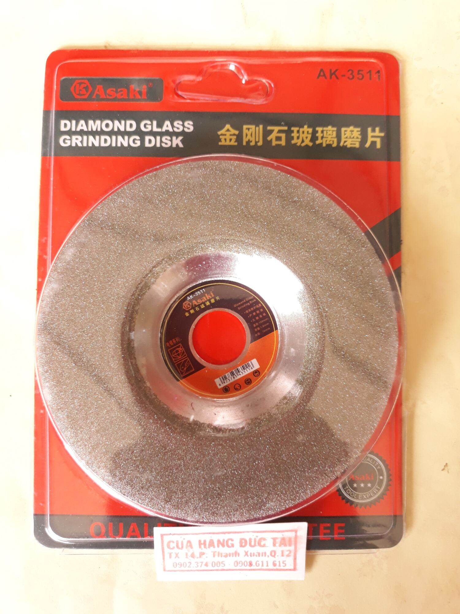 Đá mài hợp kim, đá mài kiếng 100mm asaki