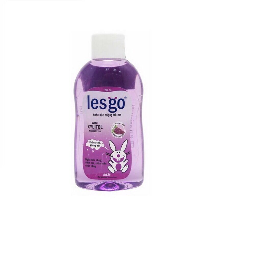 Nước súc miệng LESGO cho trẻ hương nho 150mL giá rẻ