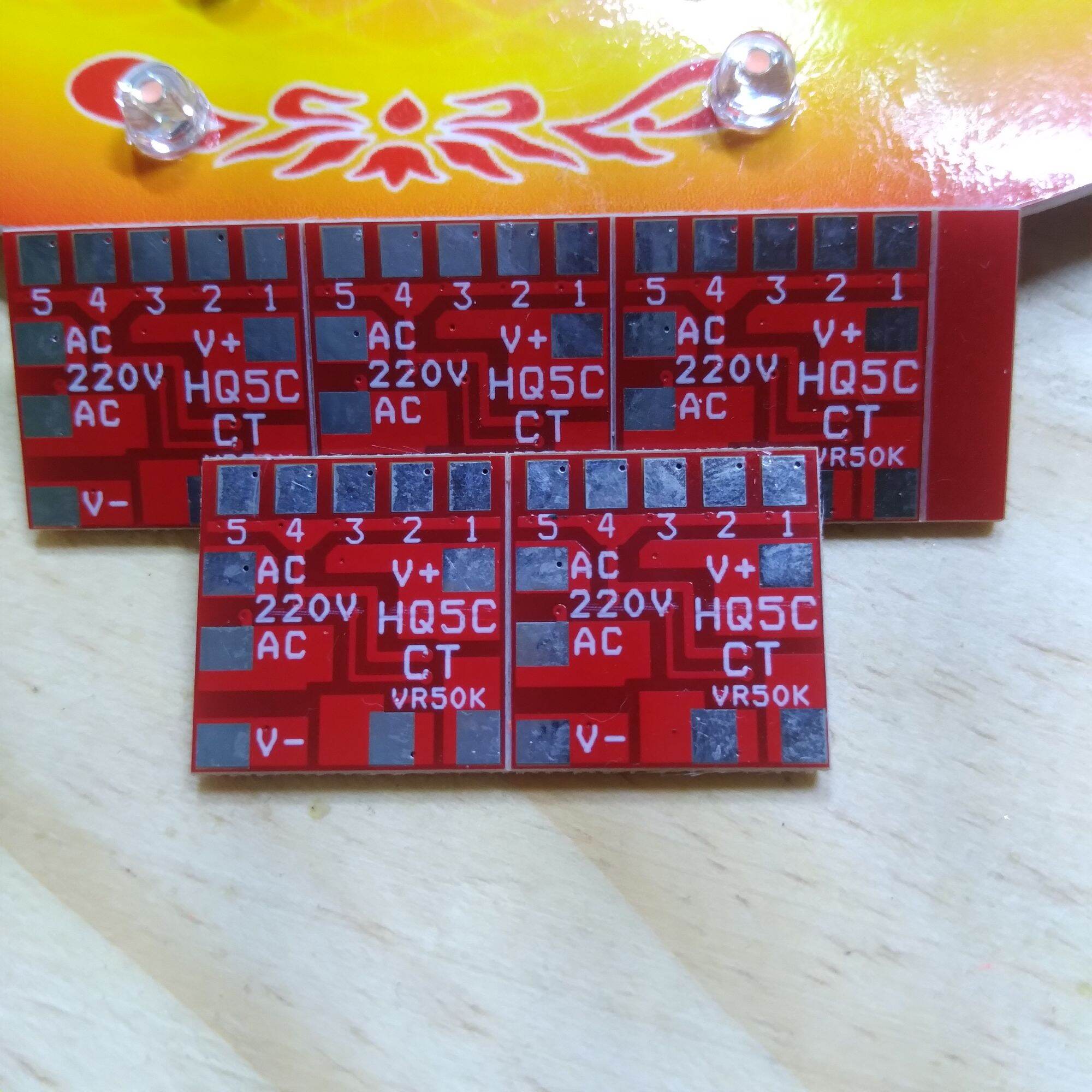 Set 5 mạch hào quang 5 cổng 220v chương trình