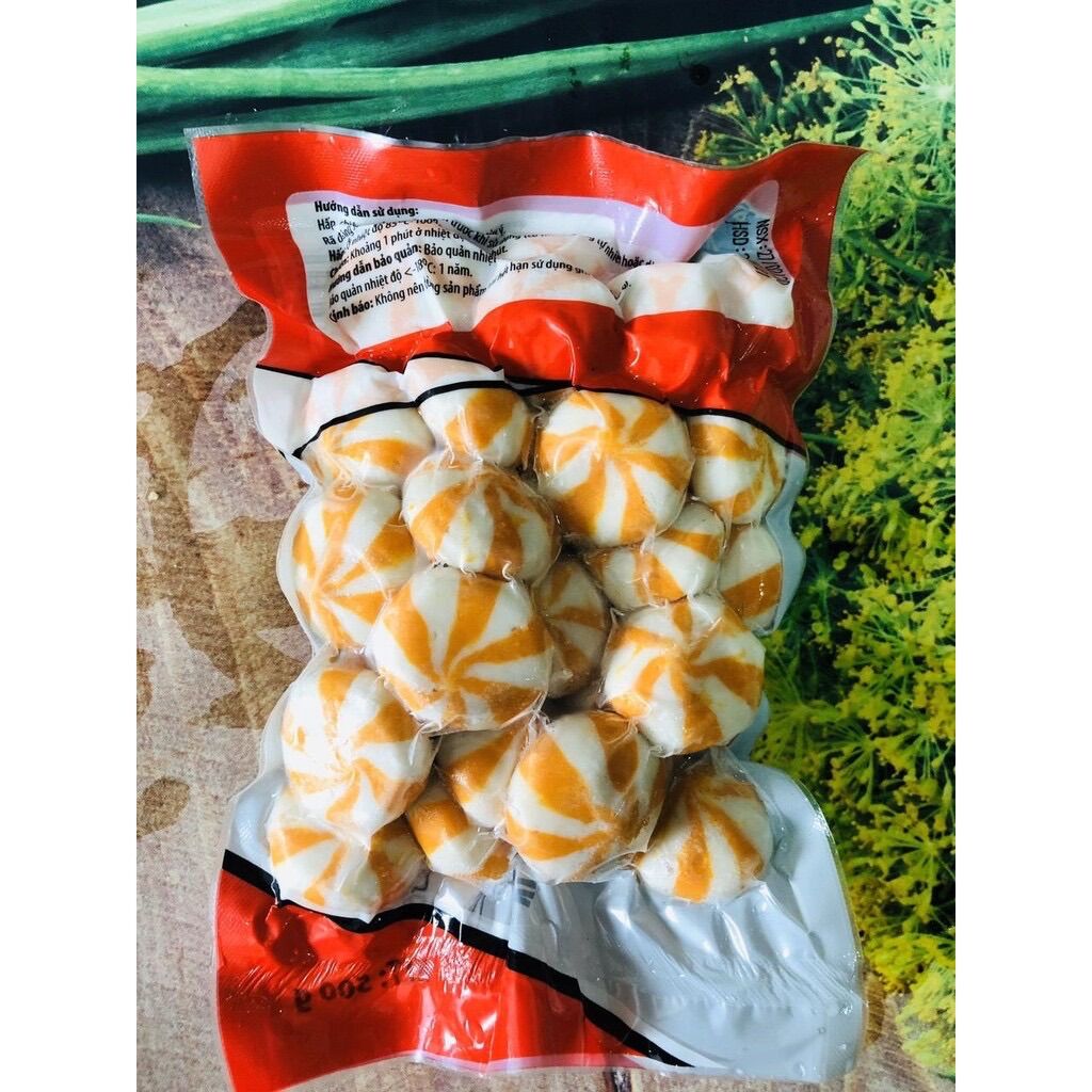 Viên Bánh bao thả lẩu trứng cá 500gr (giao tphcm)