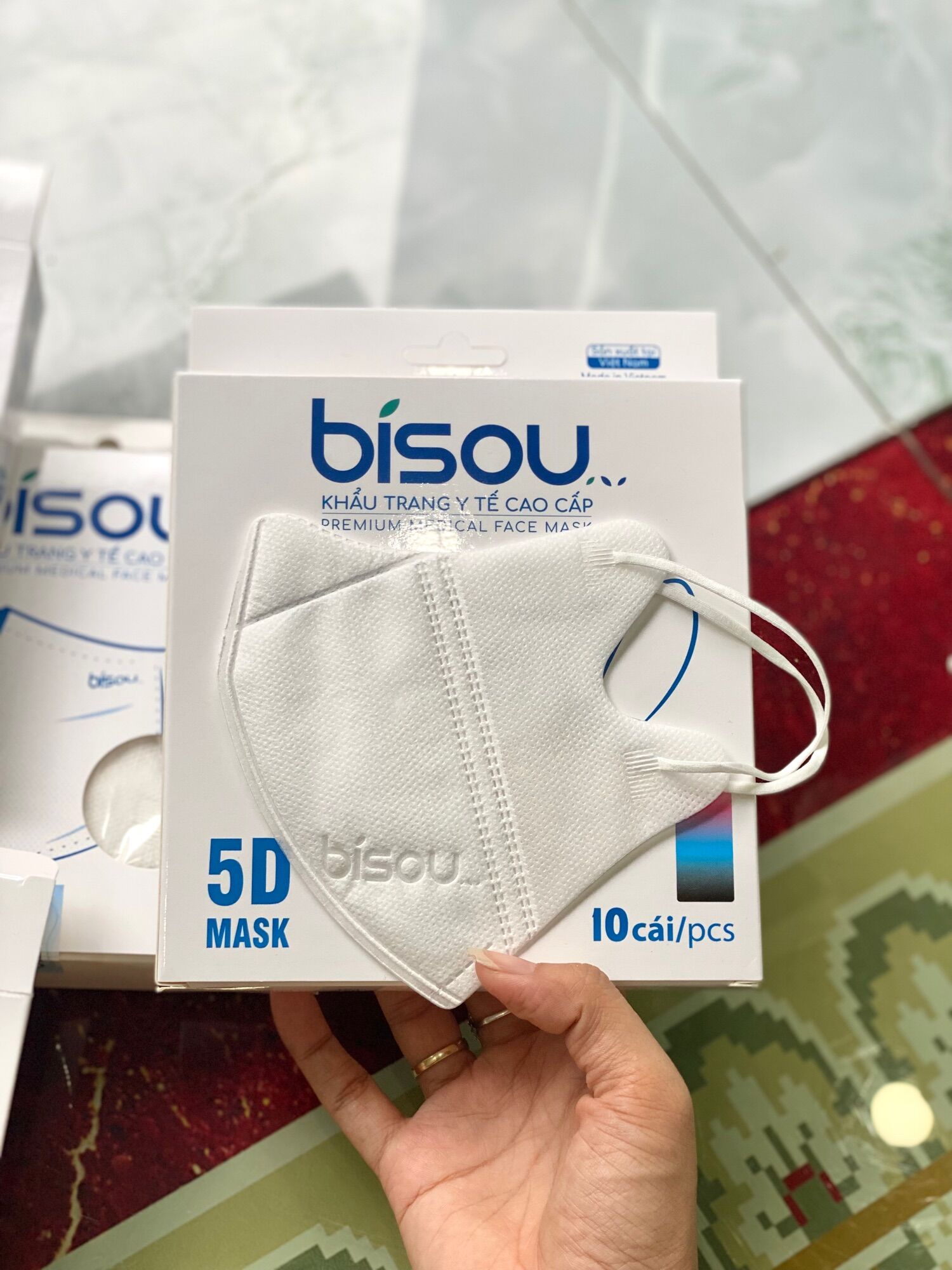 [HCM] KHẨU TRANG Y TẾ CAO CẤP 5D MASK BISOU ( hộp 10 cái)