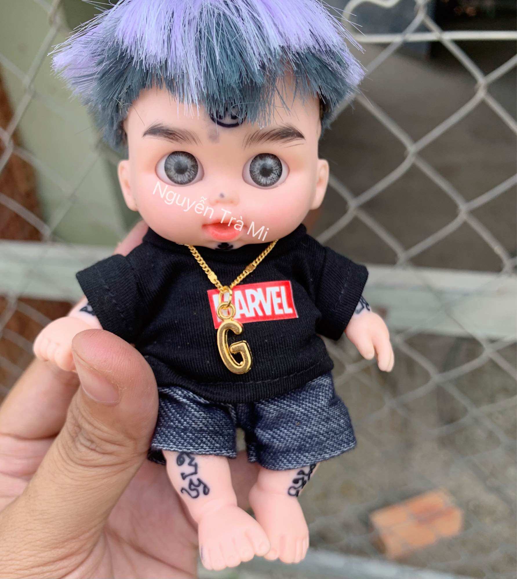 Dây chuyền cho doll 5in. Dây chuyền cho búp bê 5in. Dây chuyền tên