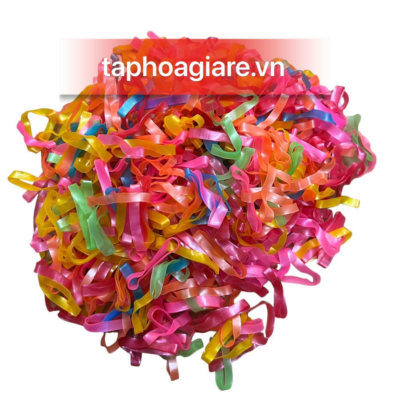 Sỉ 1 kg Chun nịt đen, nhiều màu buộc tóc siêu dai siêu bền (loại đẹp)