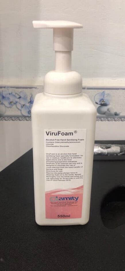 Dung dịch sát khuẩn bọt foam Virufoam 550ml