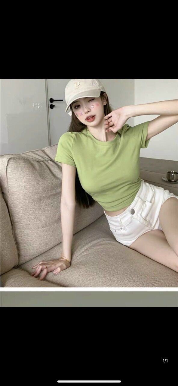 Áo croptop dây buộc nơ lưng sau BG