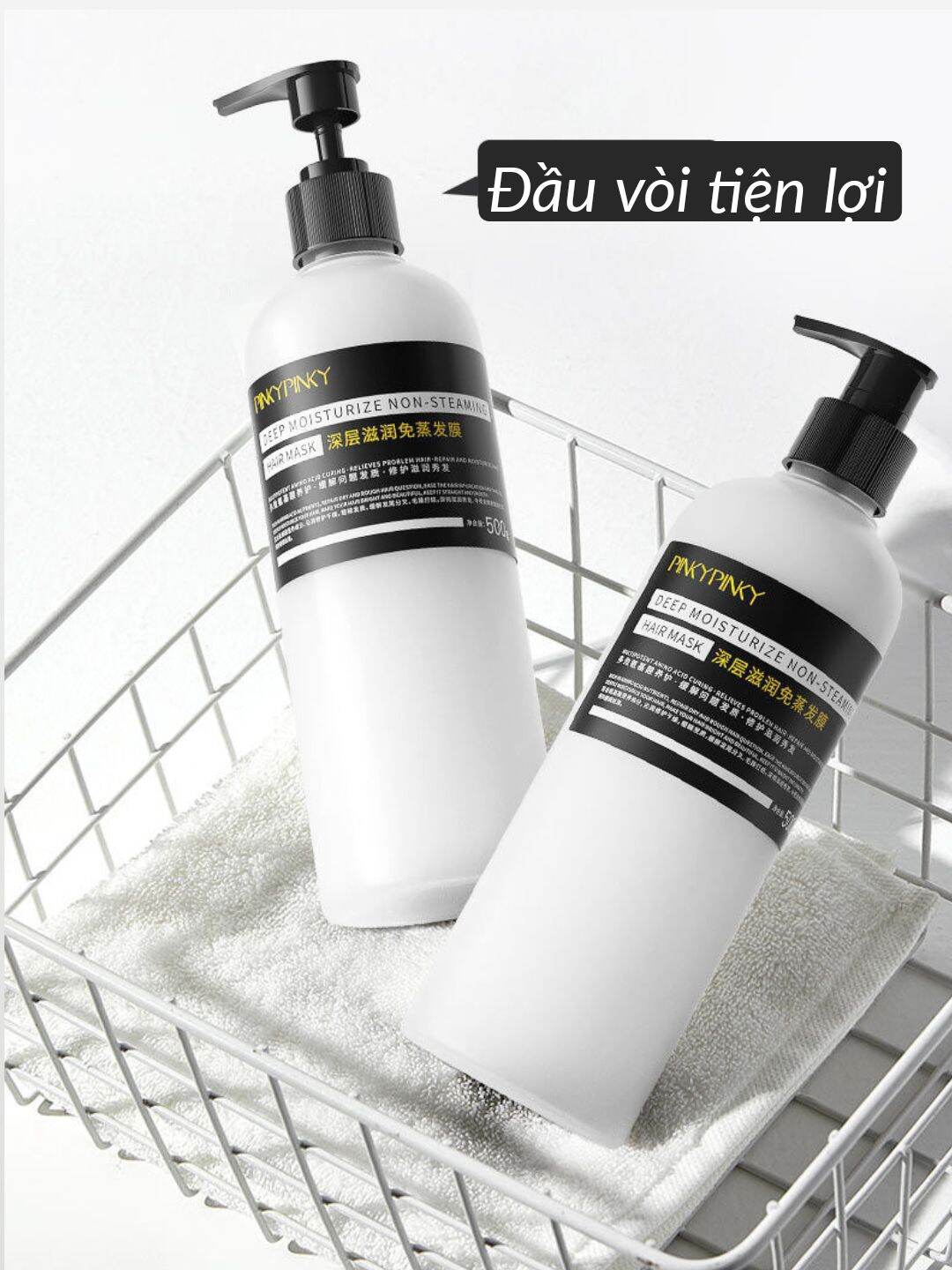 [Mẫu Mới] Kem Ủ Tóc PINKY PINKY 500ml - [ 𝐒𝐭𝐞𝐚𝐦𝐢𝐧𝐠 𝐇𝐚𝐢𝐫 𝐌𝐚𝐬𝐤 ]