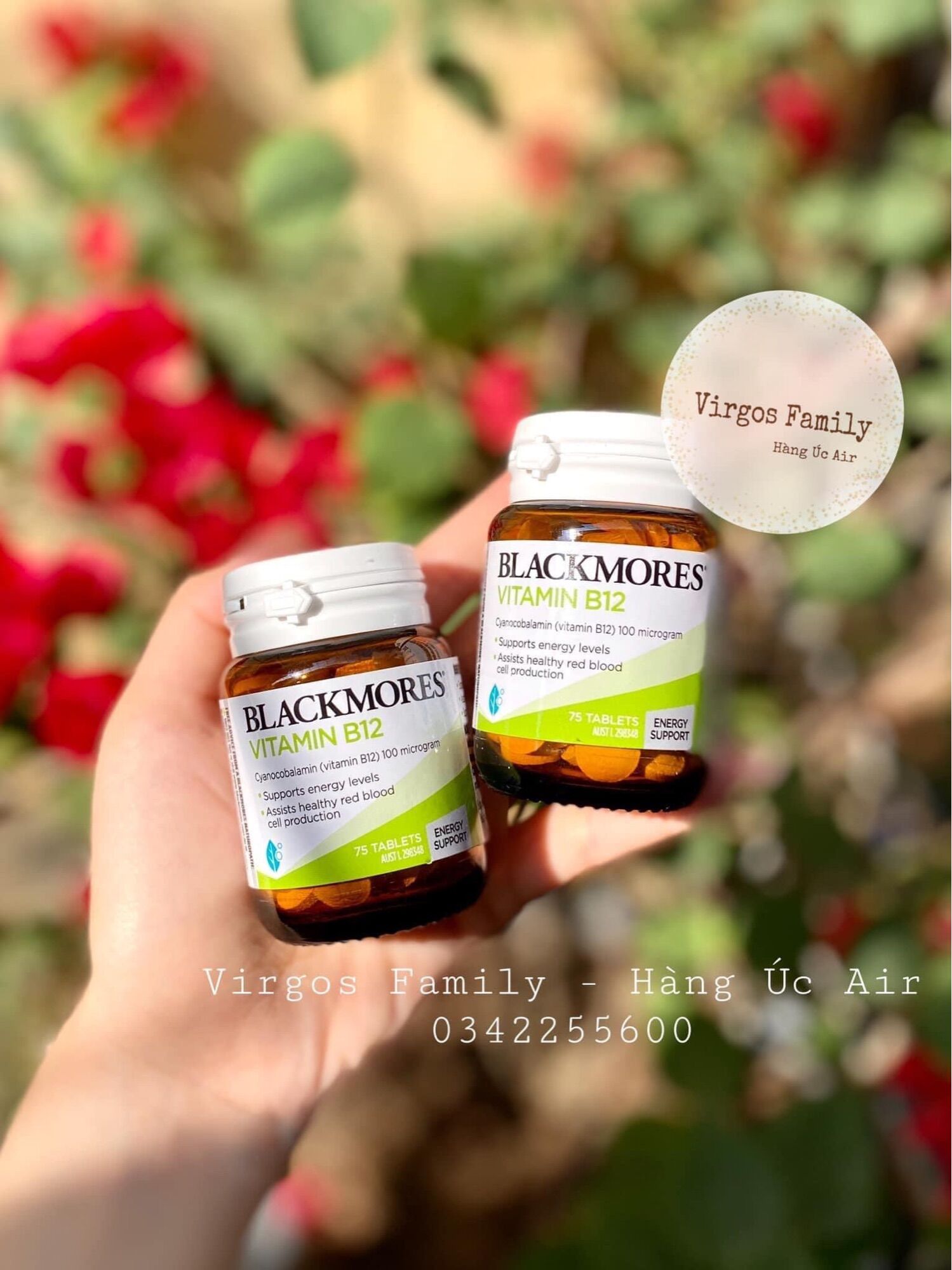 Blackmores Vitamin B12 75 viên Úc