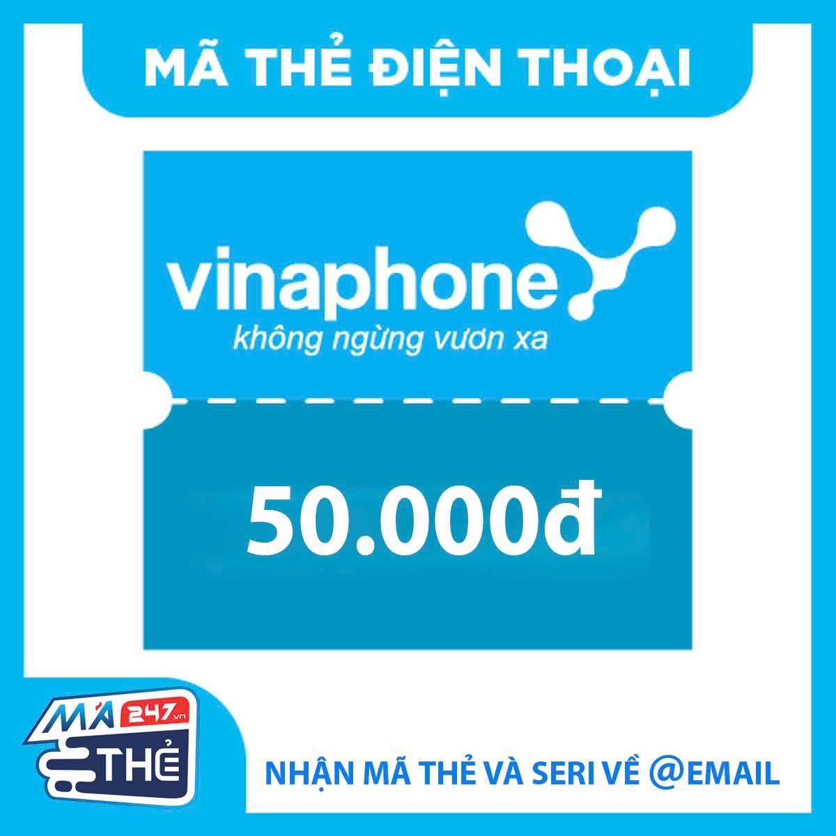 Mã thẻ nạp điện thoại Vinaphone 50K