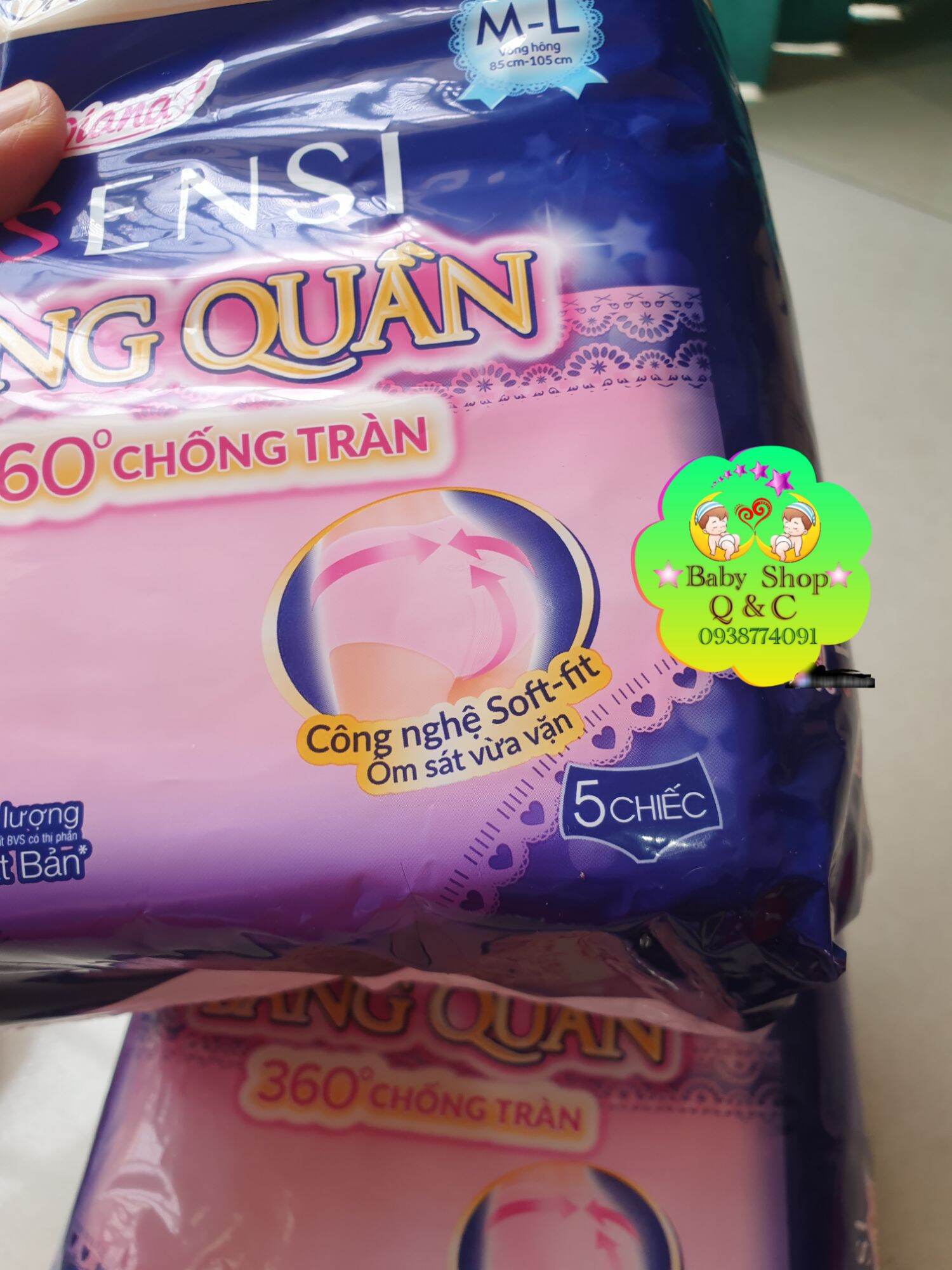 [HCM]??BĂNG ĐÊM DẠNG QUẦN DIANA SENSI M-L 5 CHIẾC