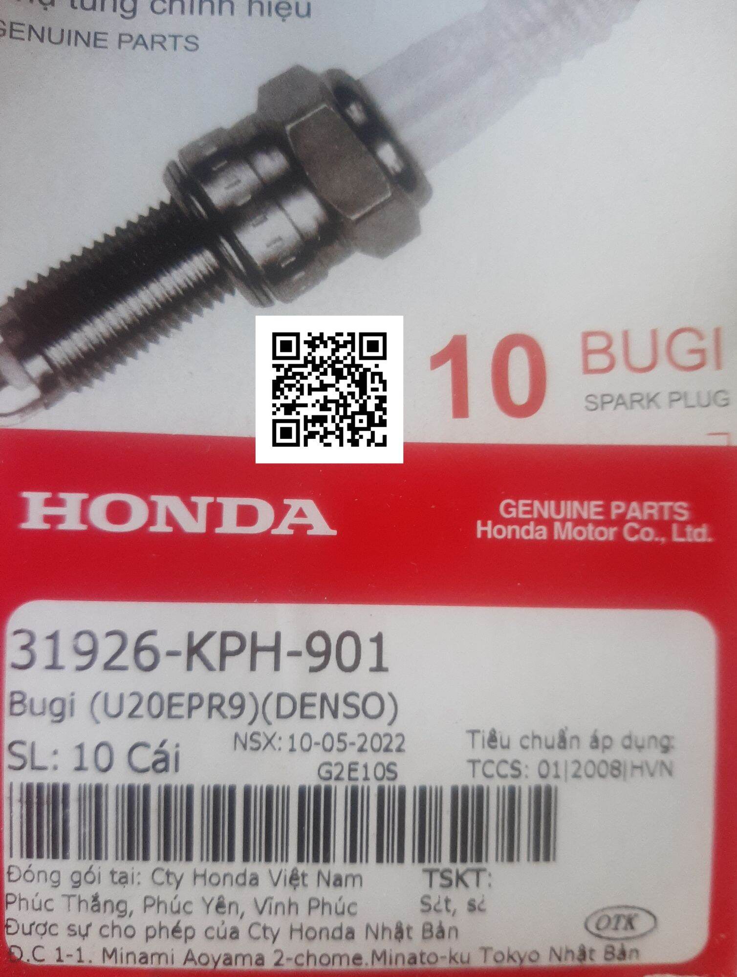 Bugi Wave alpha, S110, Rsx110, Future 2, Neo, X, Future 125 ( chính hãng Honda)