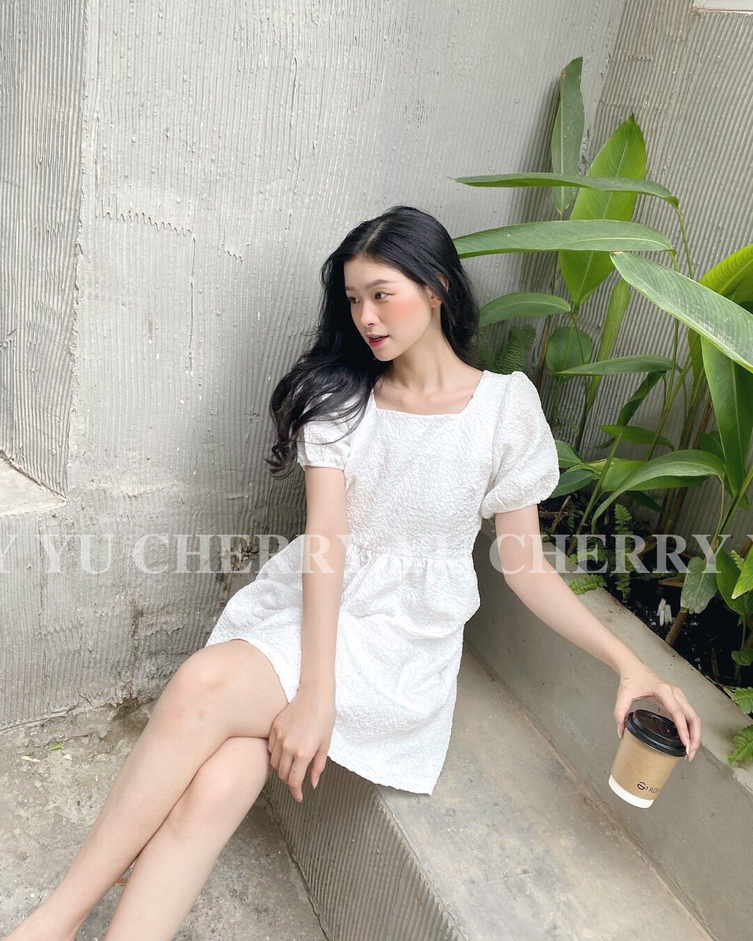 YU CHERRY | Đầm Cindy Pattern Dress YD133