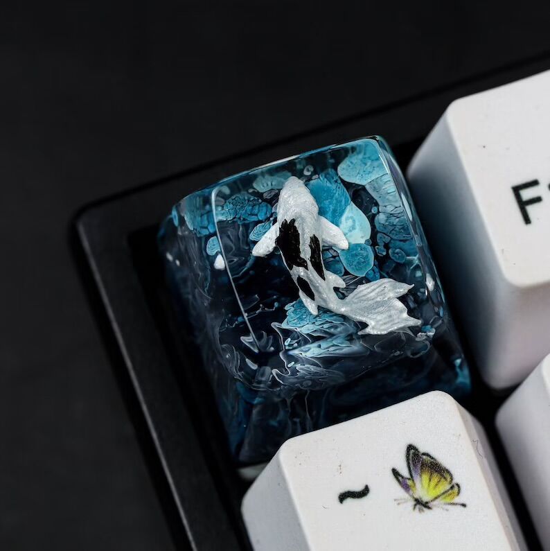 Nút bàn phím cá koi - keycap koi artisan, keycap lẻ giá rẻ