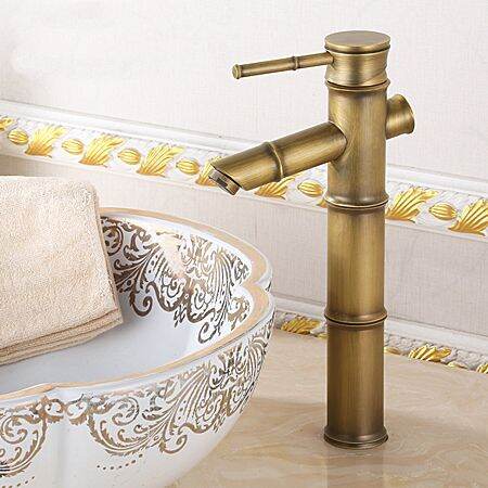 VÒI LAVABO NÓNG LẠNH ĐỒNG CỔ (VÒI TRÚC XT03)