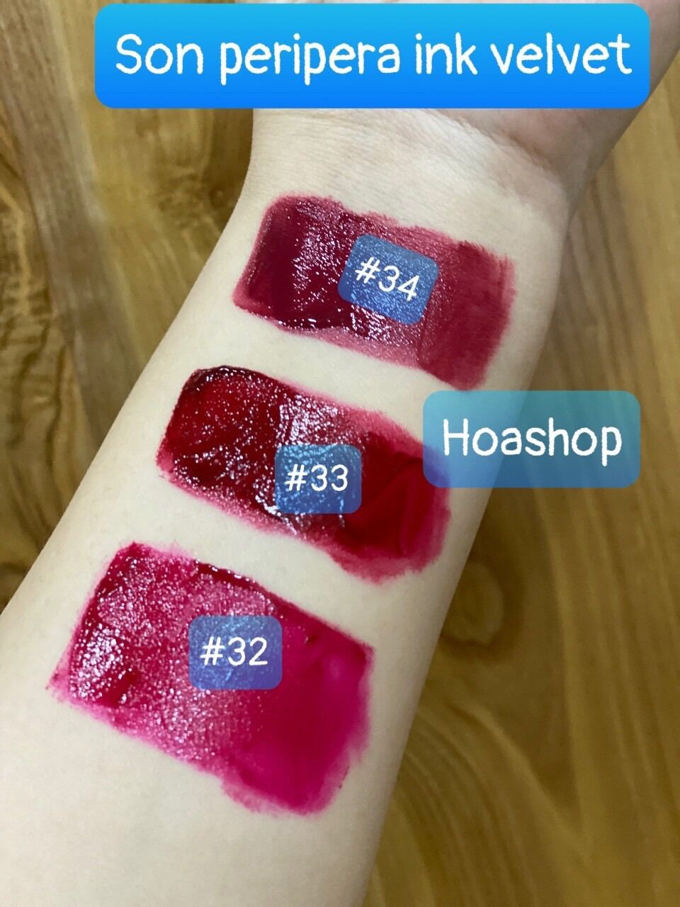 Son Kem Peripera Ink Velvet màu 32-33-34