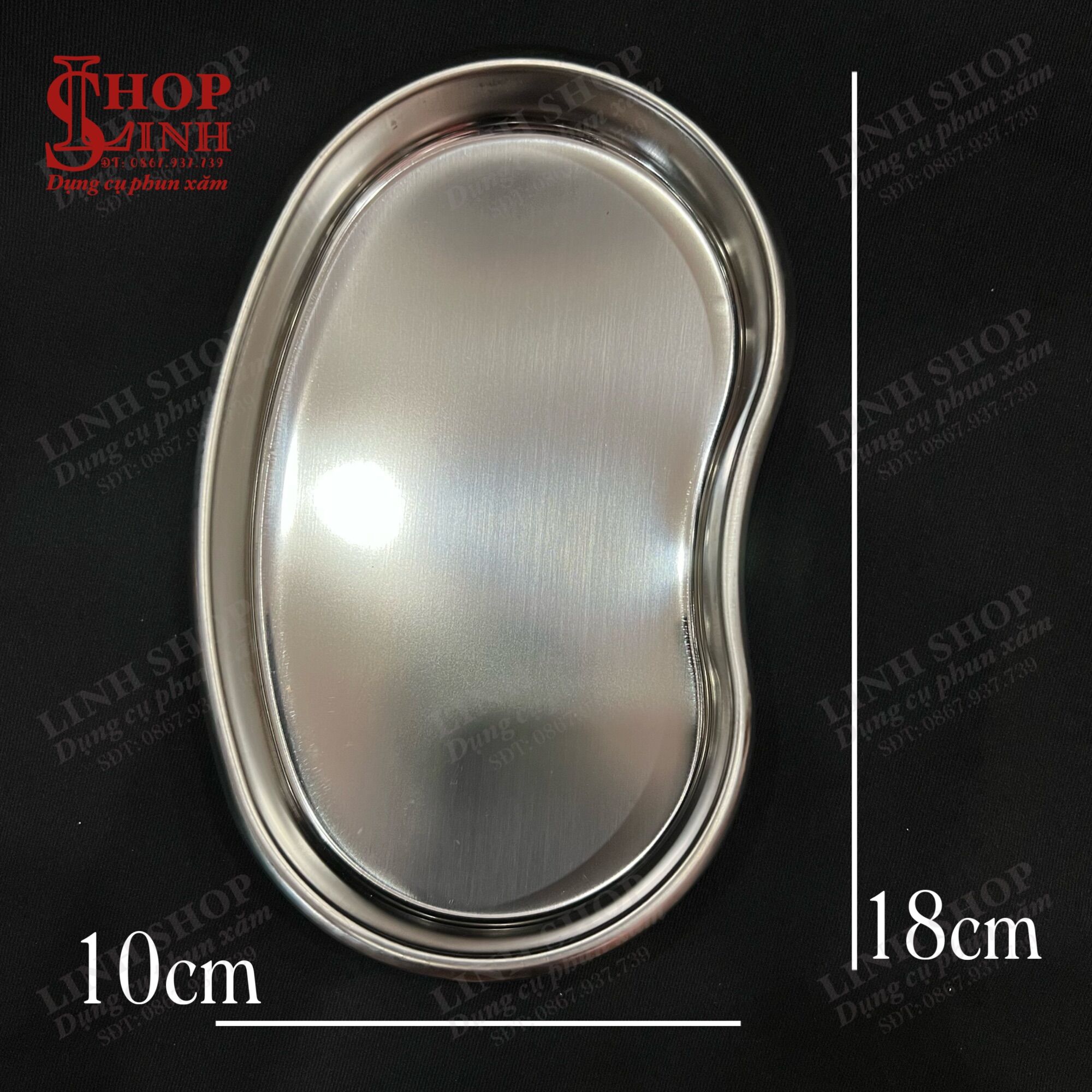 Hộp inox tròn 9cm đựng bông gòn y tế, hũ đựng bông y tế Linh Shop...