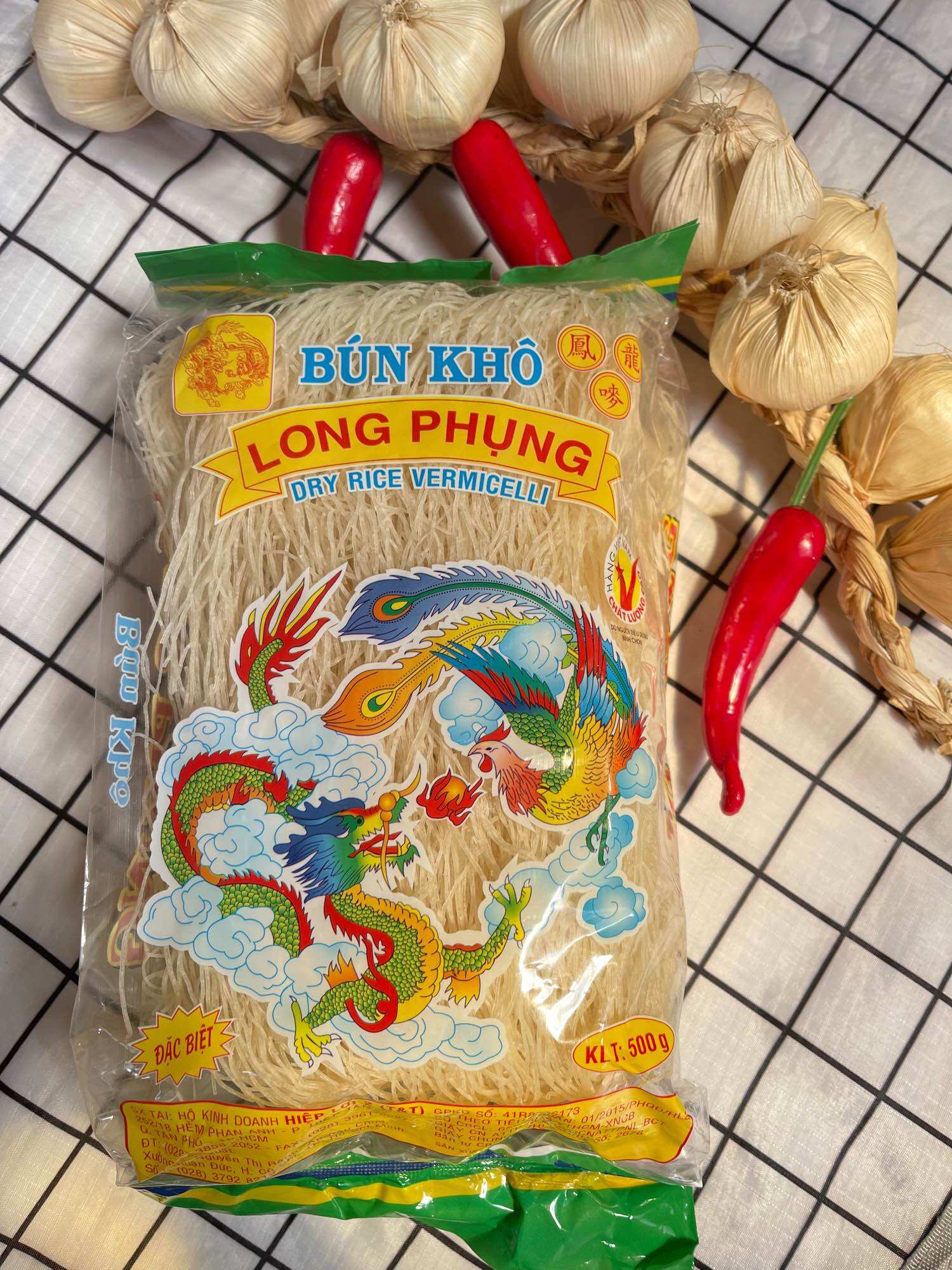 BÚN GẠO KHÔ HIỆU LONG PHỤNG  - 500GRAM