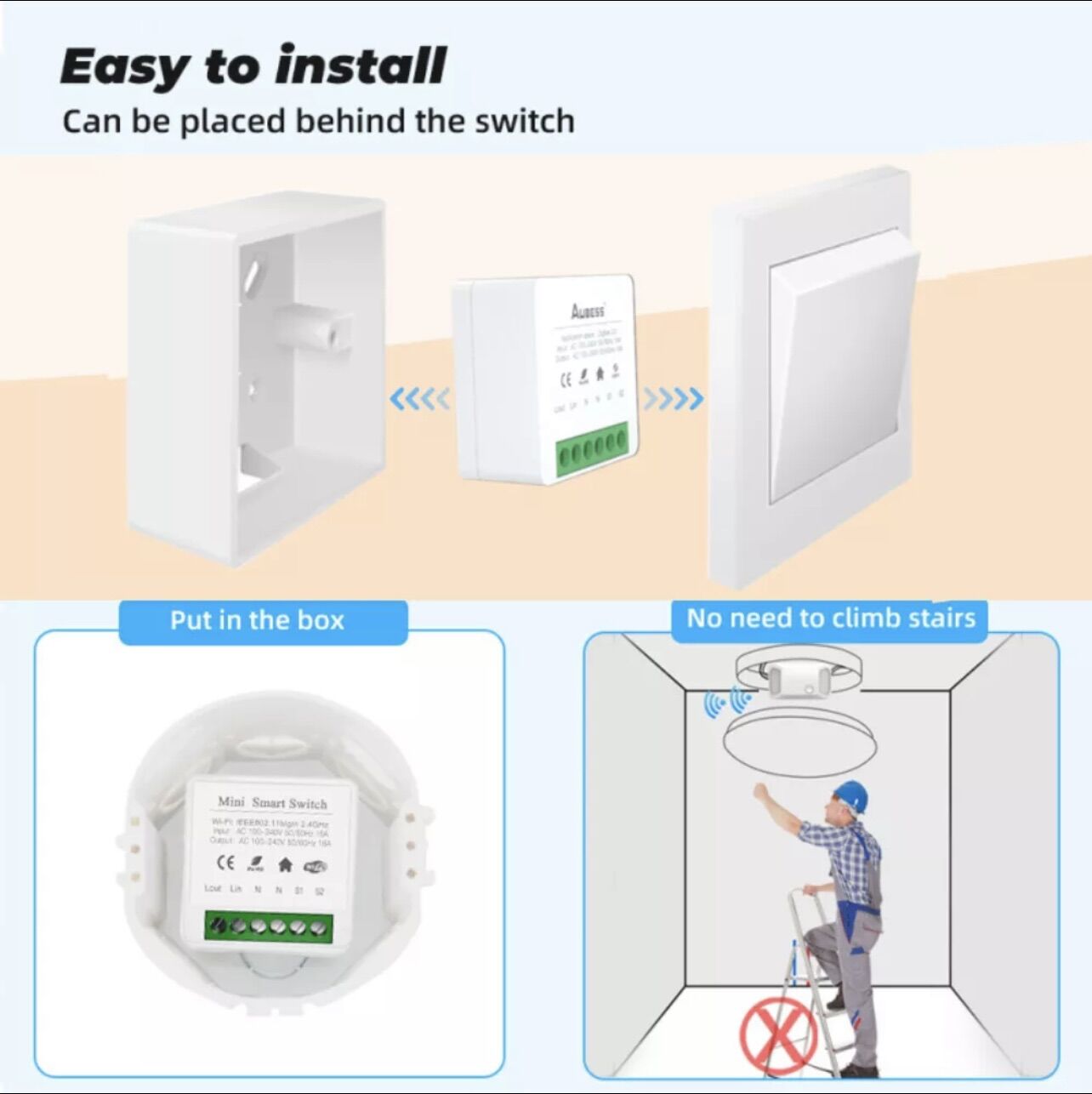 Công tắc thông minh Tuya Wifi/Zigbee 10A/16A