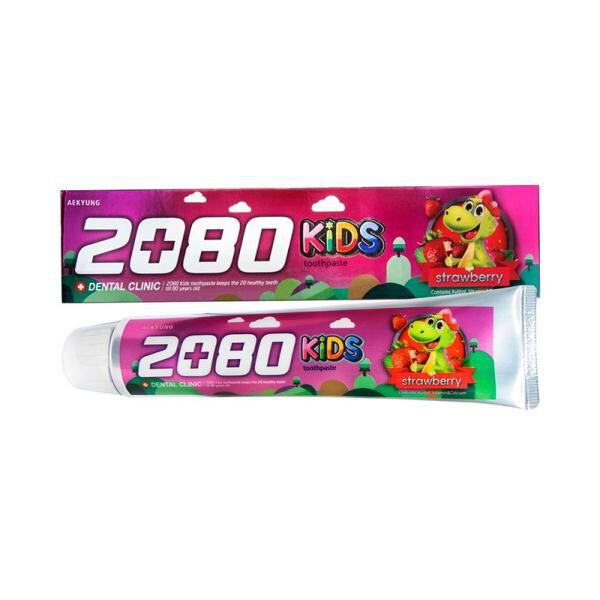 KEM ĐÁNH RĂNG TRẺ EM CAO CẤP HÀN QUỐC 2080 KIDS
(Tinh chất hương Dâu)