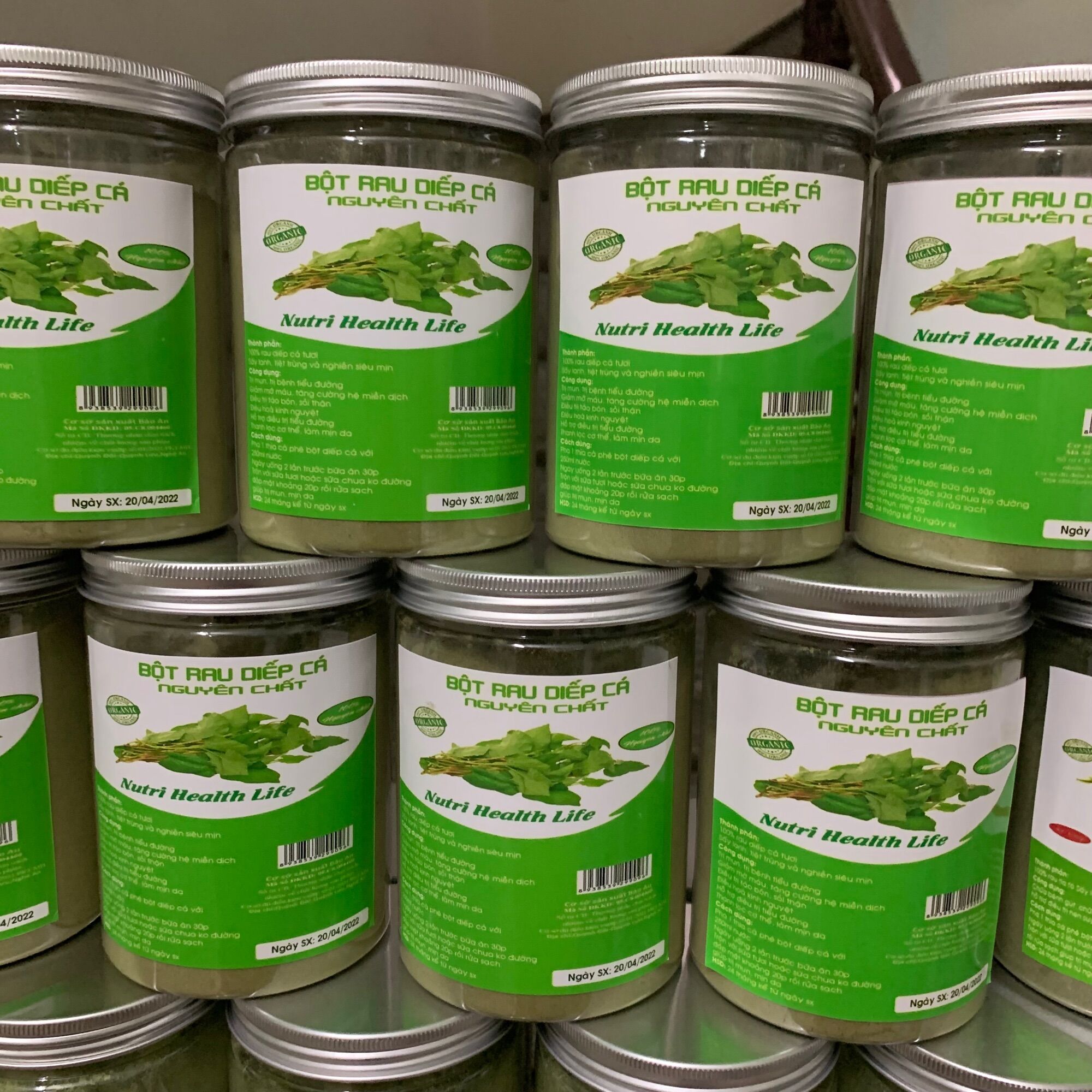 Bột diếp cá nguyên chất hộp 250gr