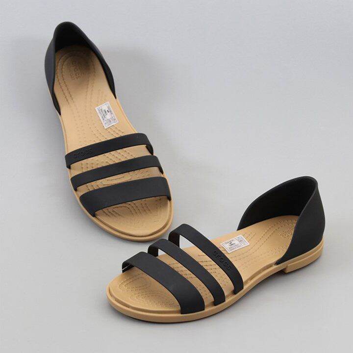 DÉP SANDAL  CROCS TULUM OPEN FLAT CHO NỮ
