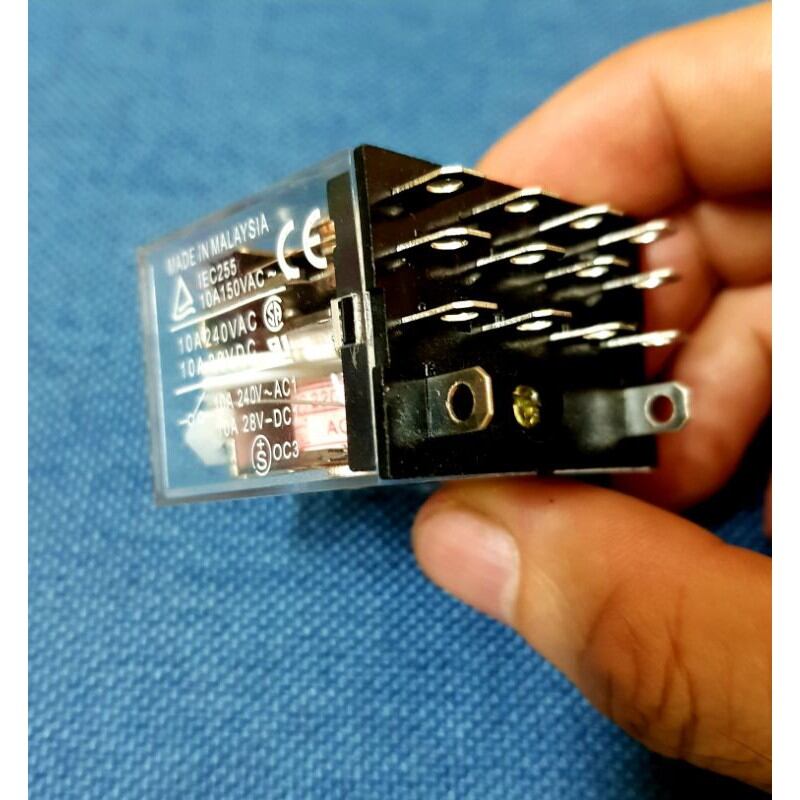 Rơle , relay trung gian ly4n 14 chân to 10a 12v 24v 110v 220v ly4n và đế cắm