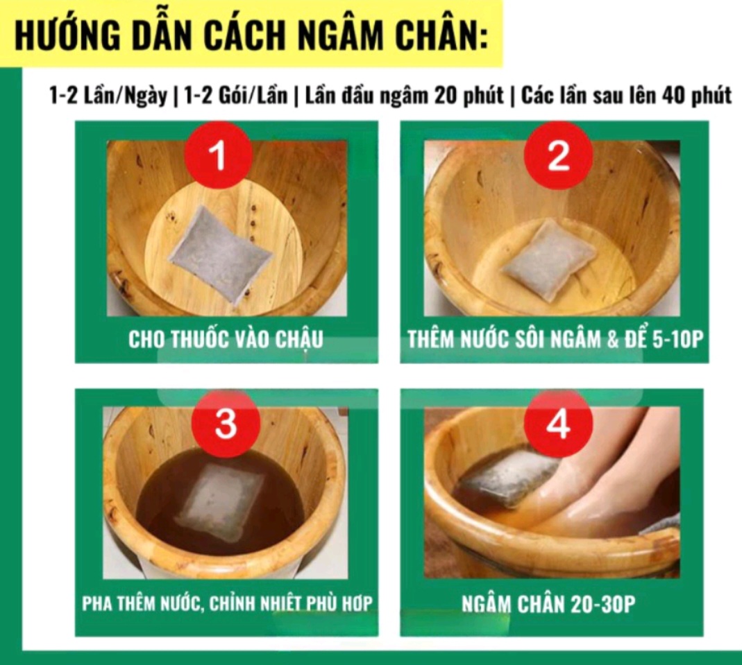 Thảo Dược Ngâm Chân Thư Giãn [ Bịch 20 gói/6g 1 gói]