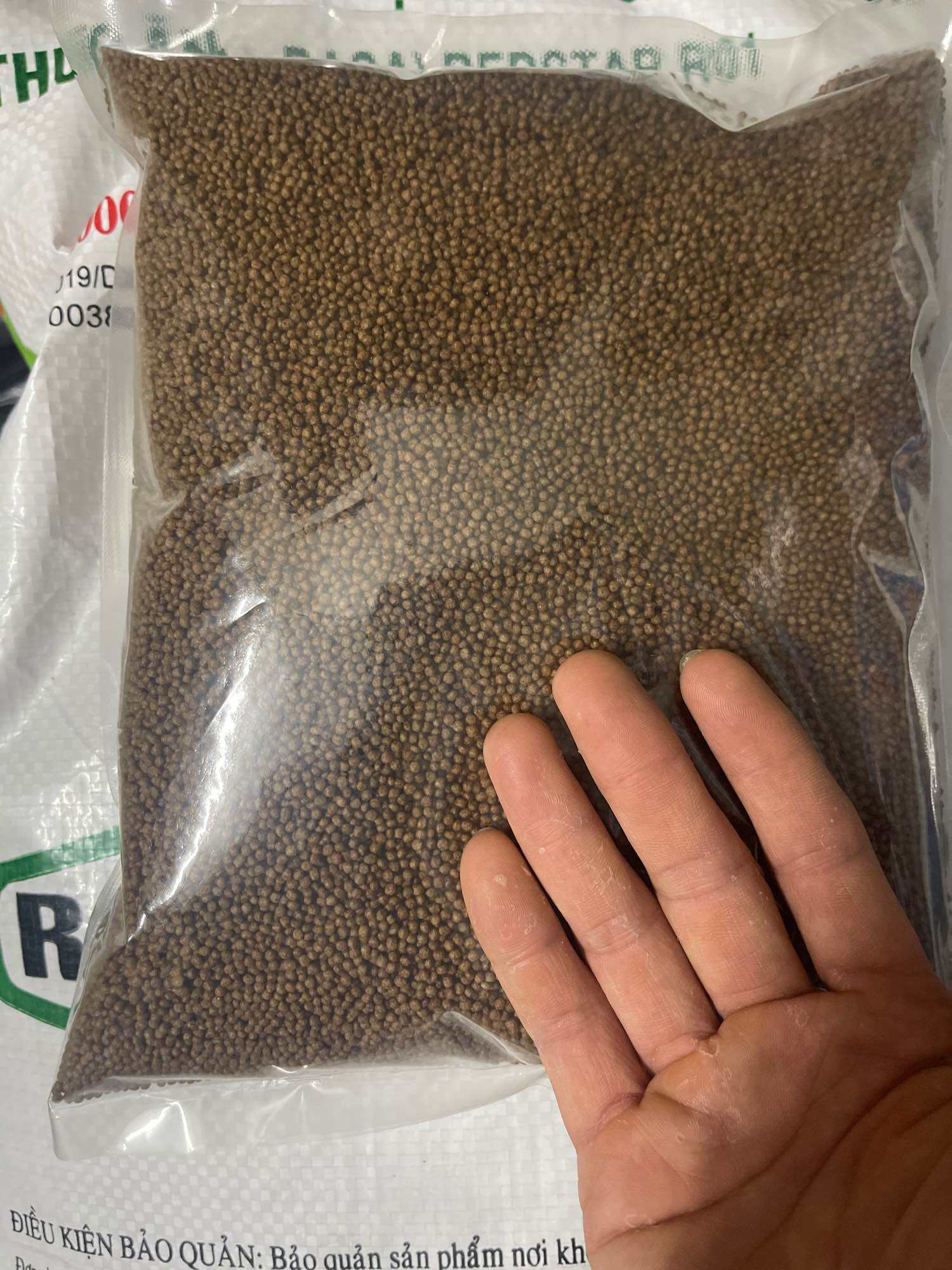 1 Kg Thức Ăn ( 2.0 mm ) Cho Cá vàng Màu Cá ba đuôi Cá koi mini  cá sặc gấm cá Trâm Ớt mini tam giác 