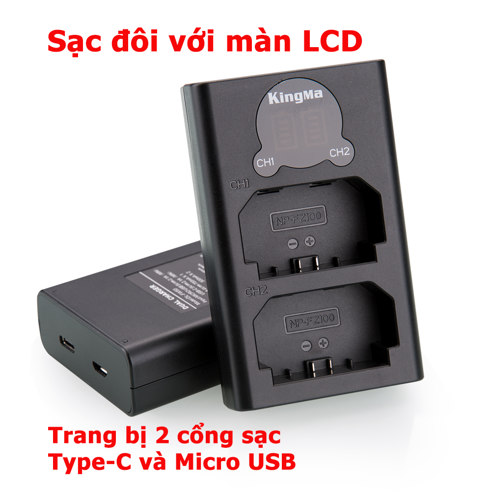 Sony FZ100 | Pin và sạc máy ảnh SONY FX3 FX30 A7C A6700 A6600 A74 A73 A7R5 A7S4 A7S3 A7R4 A7R3 A9ii 