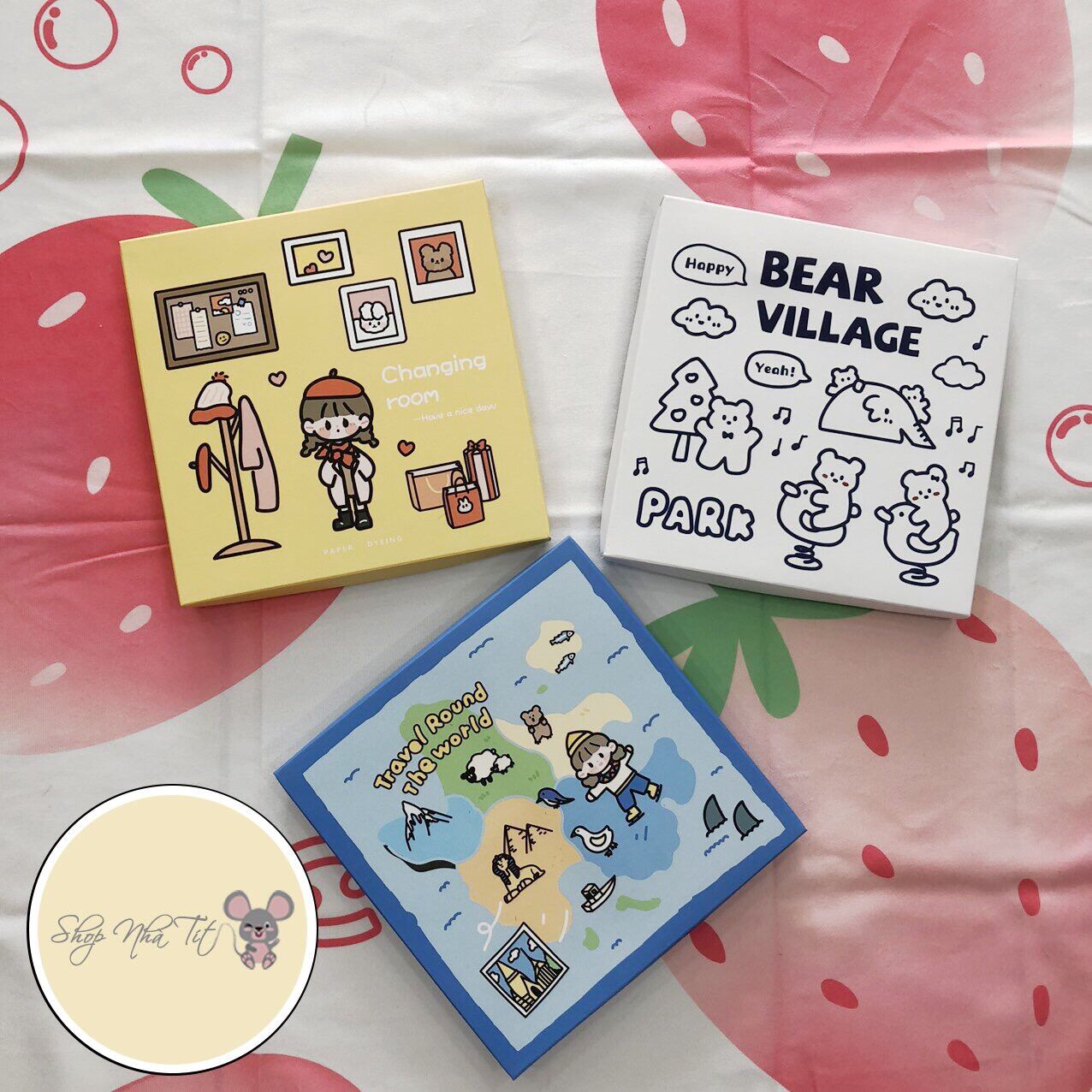 🌸SET 100 TẤM STICKER TRANG TRÍ SỔ BÌA SÁCH🌸