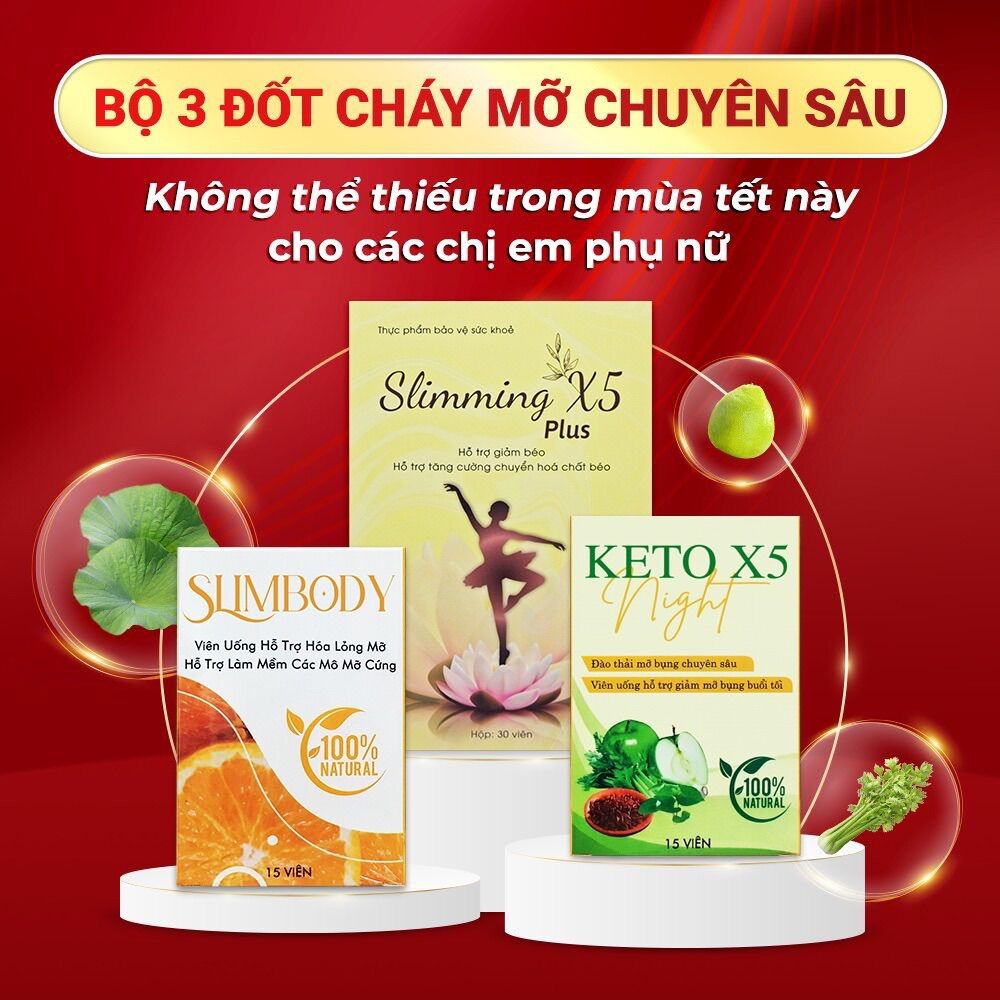 Giảm mỡ bụng  Keto X5 Night