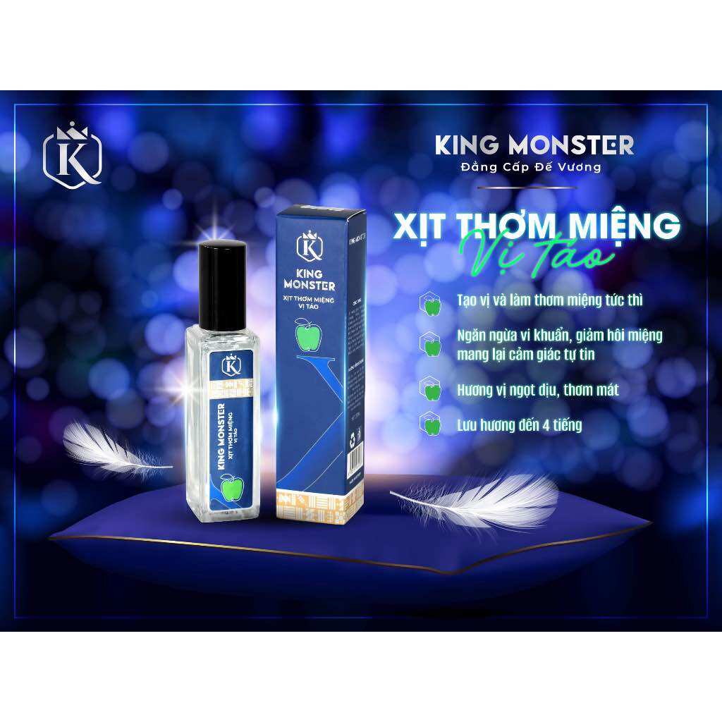 ✅ King Monster Xịt thơm miệng 👍 [CHÍNH HÃNG] ❤️ Xịt thơm miệng King monster