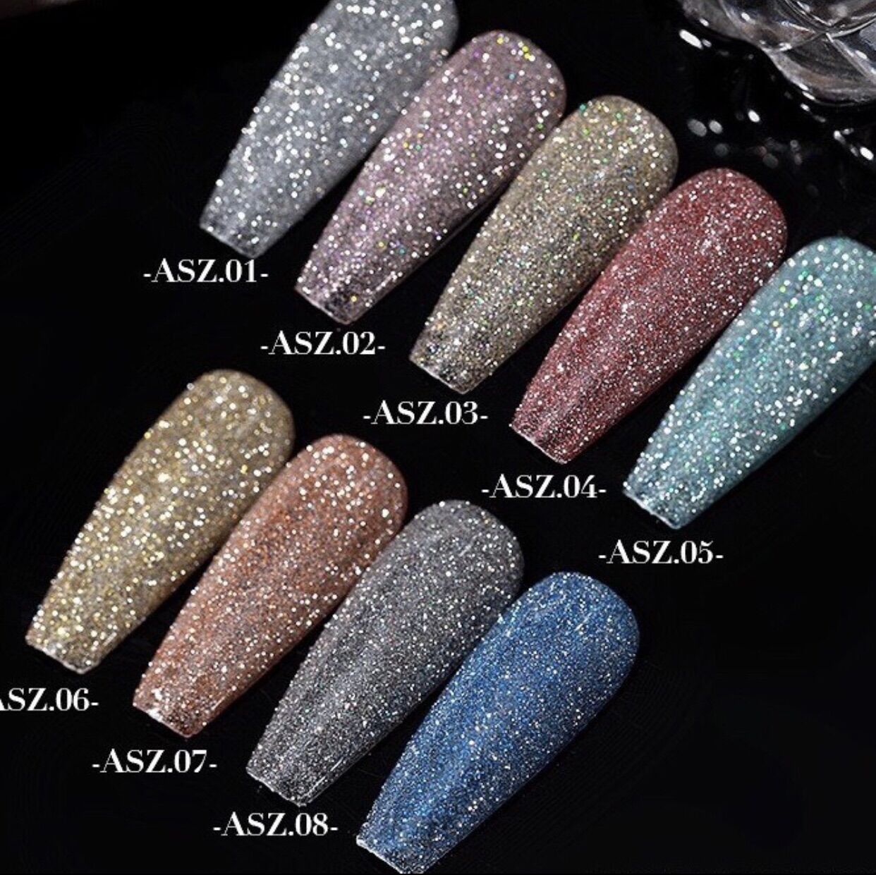 Sơn Gel Nhũ Flash  AS mã ASZ Chai Đỏ 15ml