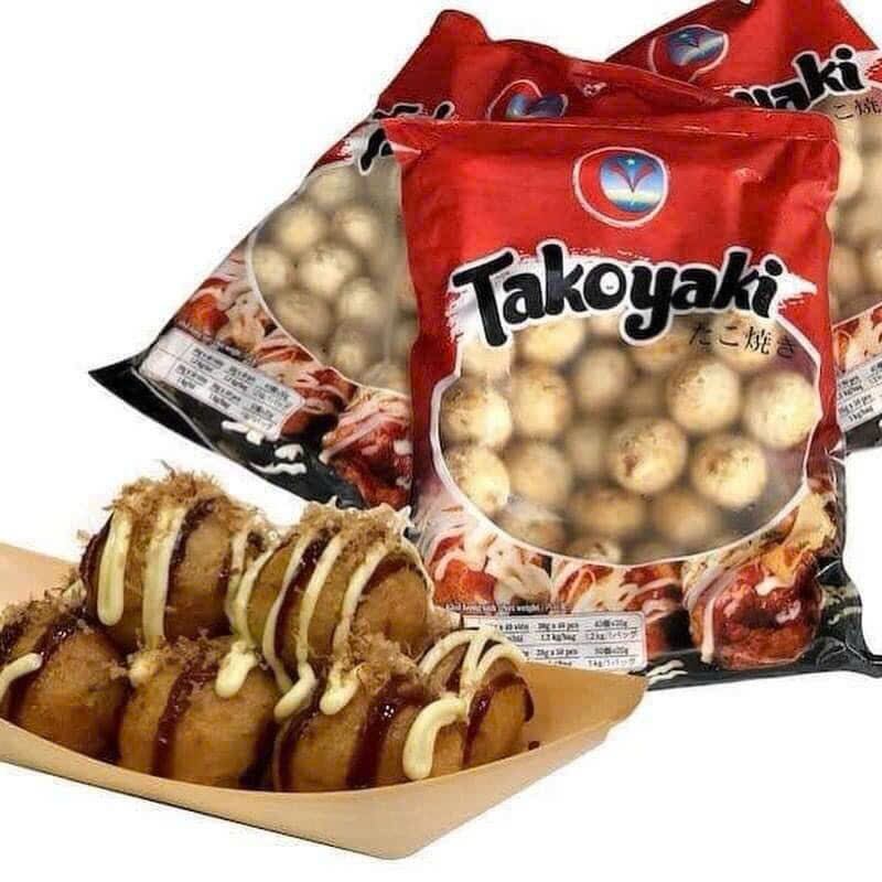 Bánh TAKOYAKI Nhật Bản gói 1,2kg 40 viên - Bánh Bạch Tuột - Ăn Vặt Siêu Ngon - Chất Lượng
