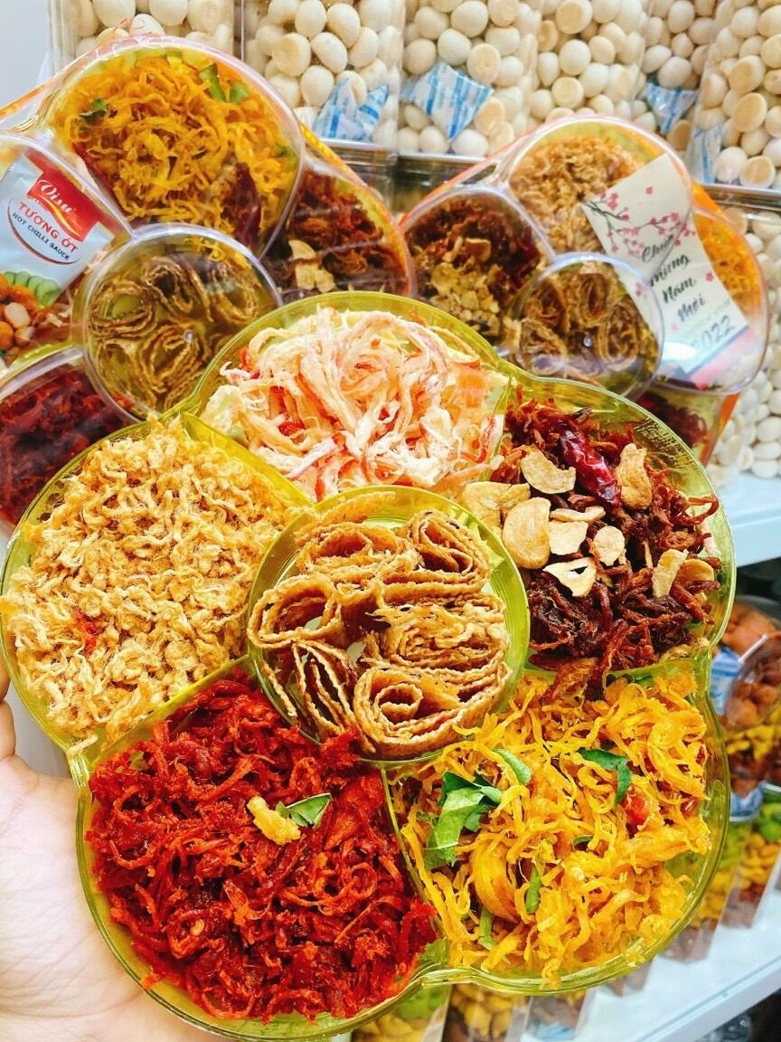 Set khô lục vị thơm nhon - quà tết - 550g