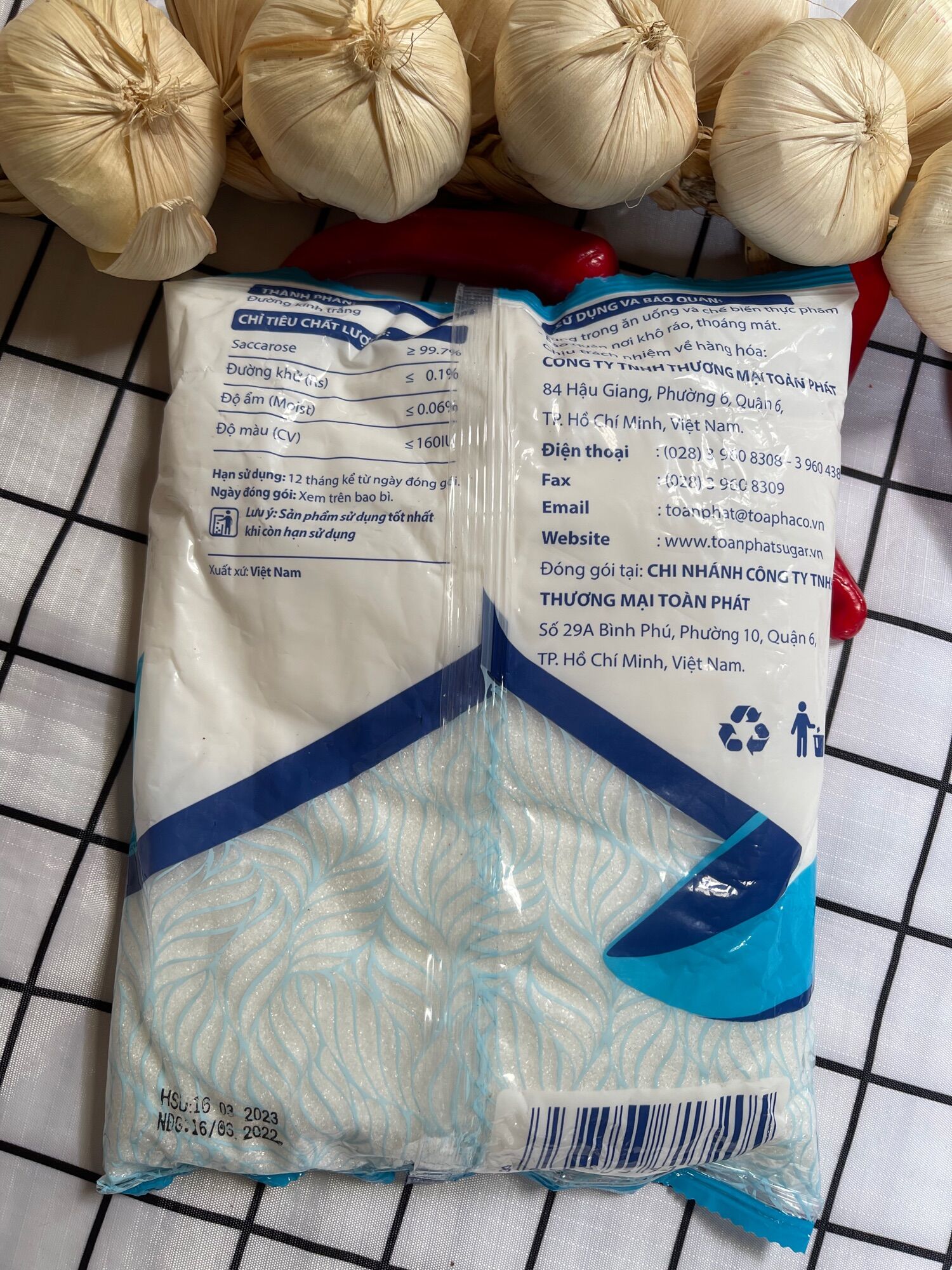 ĐƯỜNG TRẮNG TOÀN PHÁT 1KG