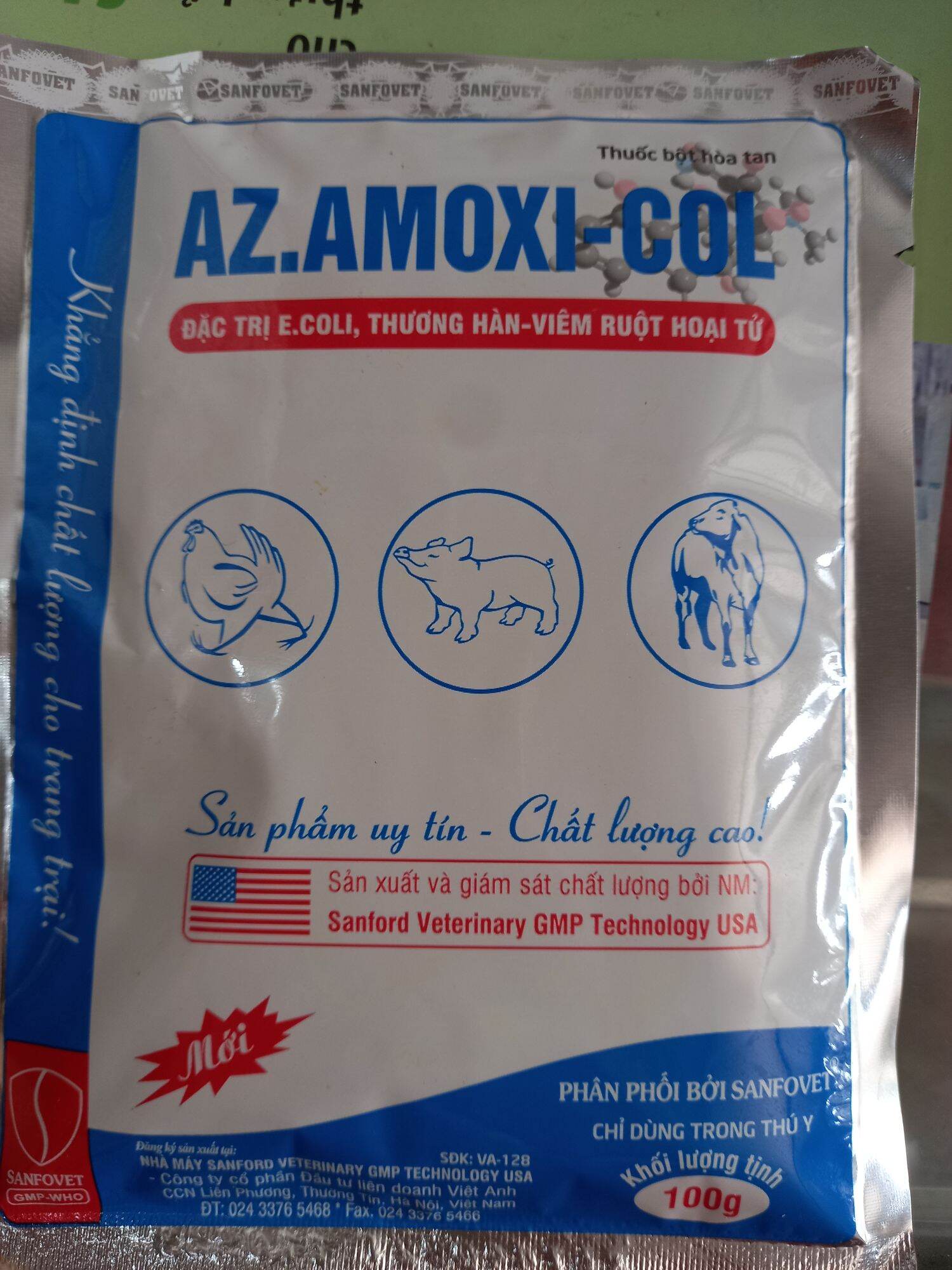 Amox50% 1kg khắc tinh ecoli, thương hàn, viêm ruột