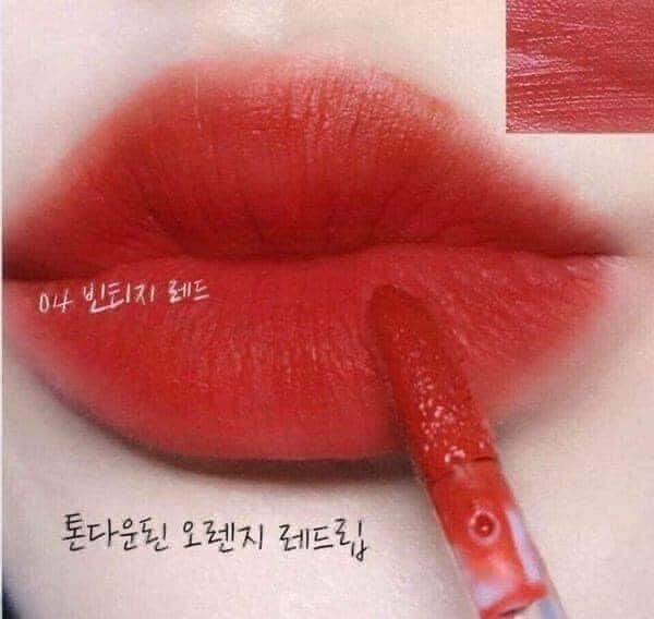 [HCM]Son Kem Lì Bbia Last Velvet Lip Tint No.04 Extra Mood - Hồng Gạch