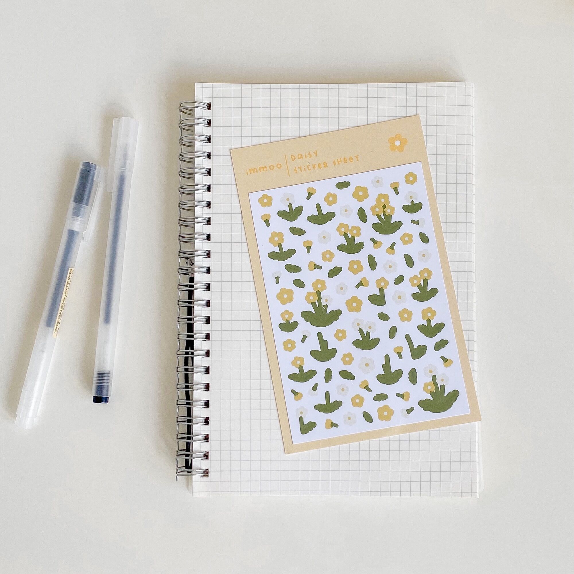 [HCM]Hình dán / Sticker hoa DAISY | immoo |