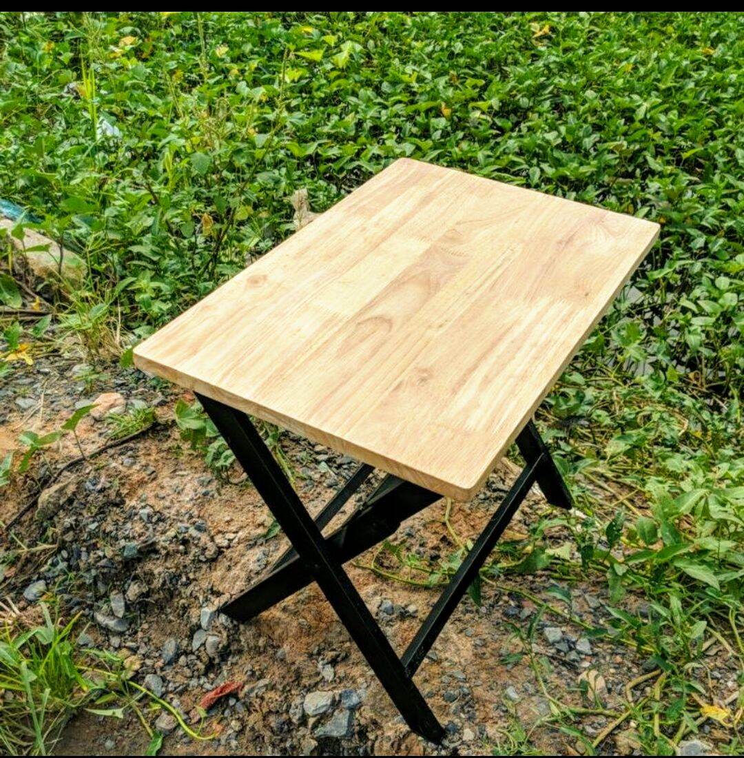 BÀN XẾP GỖ CAO SU CHÂN VUÔNG ( 40*60*52cm )