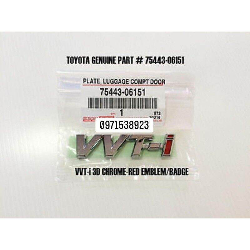 Chữ vvti chính hãng toyota | 7544306151